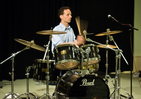 Drumming in Berkeley II studio
